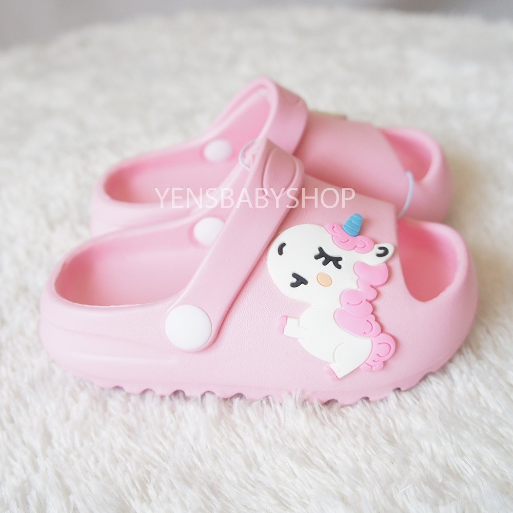 Sandal Anak Motif Unicorn - Pink