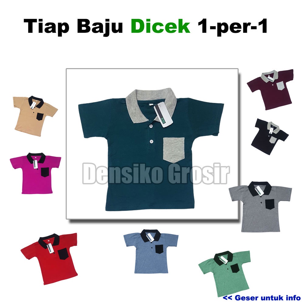 Kaos Polo Anak (2) Bahan Katun Baju Anak Berkualitas