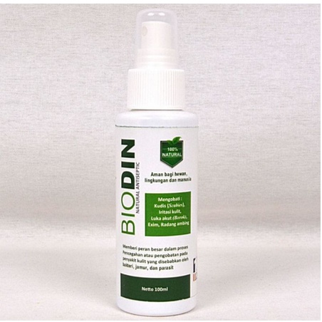 BIODIN SPRAY 100ML NATURAL ANTISEPTIC