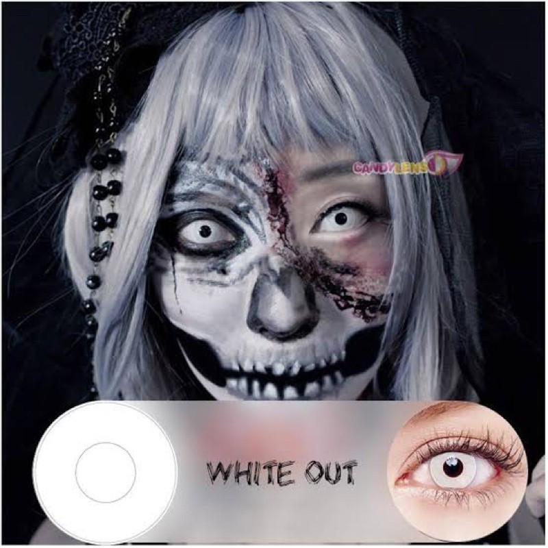 softlens korea animasi white out zombie hantu