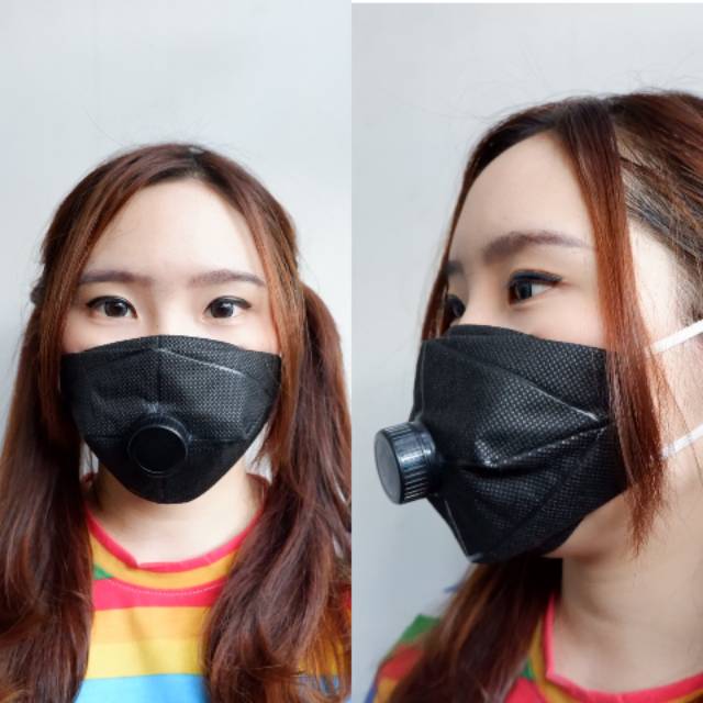 Masker Non Medis Masker Kain ada Tutup untuk Minum atau Merokok