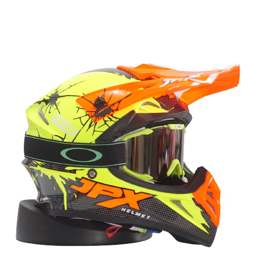 HELM CROSS JPX ORIGINAL FREE GOGLE/KACA MATA CROSS