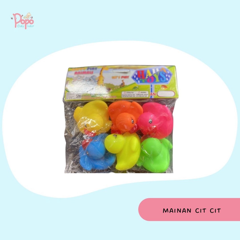 Mainan Cit-Cit Bayi/ Mainan cit Bunyi Saat mandi bayi/anak