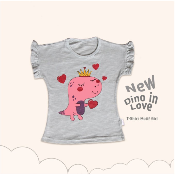 TSHIRT MOTIF GIRL ATASAN ANAK PEREMPUAN (1 - 8 TAHUN) CBKS