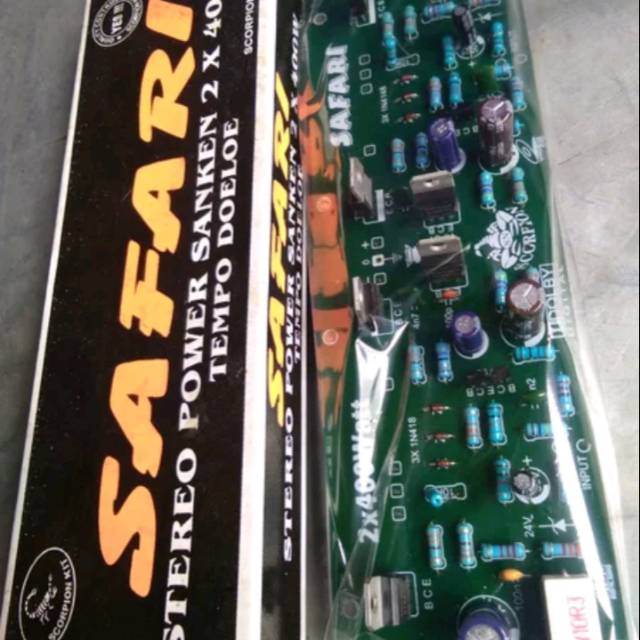 Kit Driver Safari Stereo Power Sanken 2 x 400 Watt.