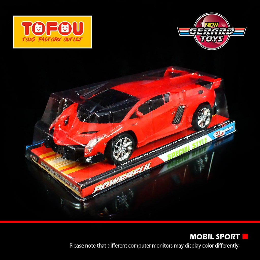 Mainan Anak Mobil Sedan Mika Bombiq Lamborghini Red Murah