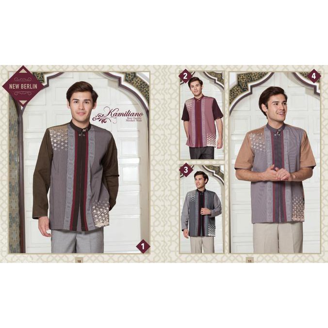 Baju Koko Elegan Kamiliano Koko New Berlin Pendek Satuan