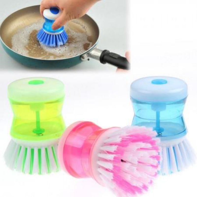 MJ88 Sikat Kotak Sabun / Dispenser Sabun kitchen cleaning brush Sikat CUCI Serbaguna Super Murah