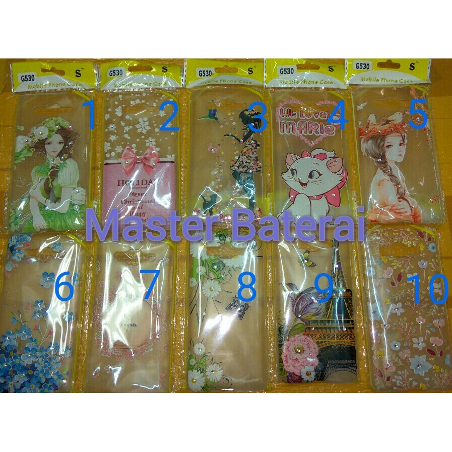 New Hardcase Diamond Blink Case Transparan Samsung Prime G530/ + j2prime