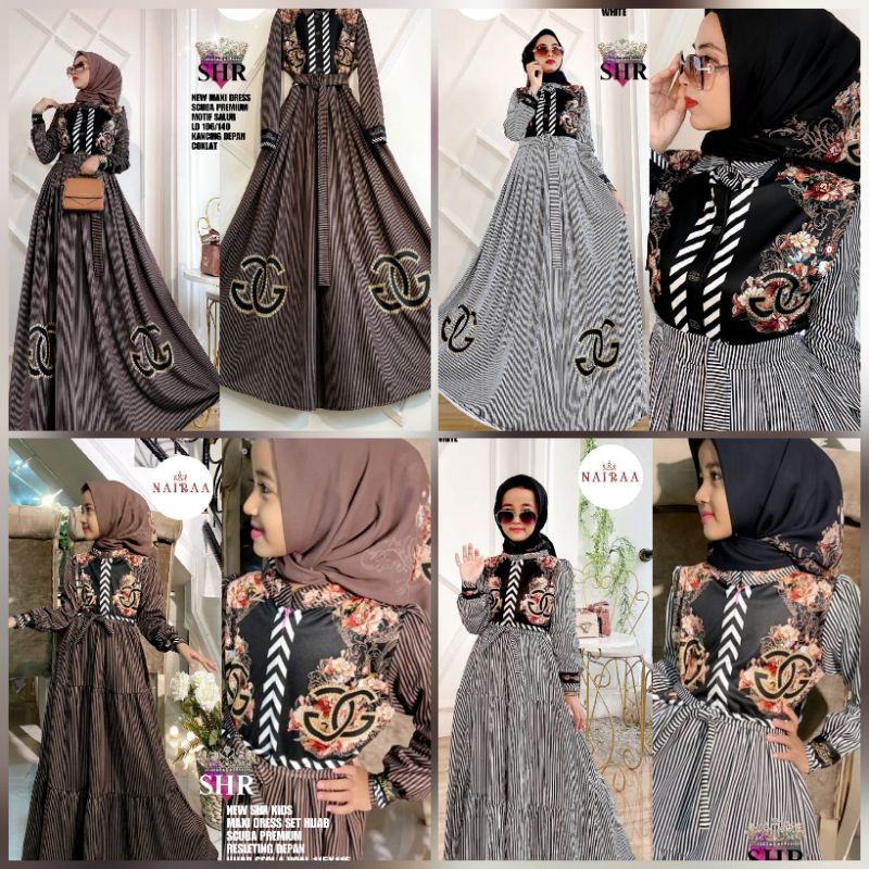 GHUI ~ [READY] COUPLE ORI SHR | ZAHRA KAFTAN / RACHEL / ECHI MAXY DRESS SCUBA (ORIGINAL SHR)