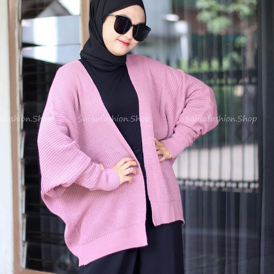 Cardigan Rajut Oversize Batwing/Cardigan Batwing Oversize Rajut Wanita