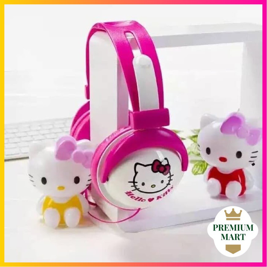 Headphone Karakter Bando Jumbo HL885 / Headset Doraemon Dan Helo Kitty