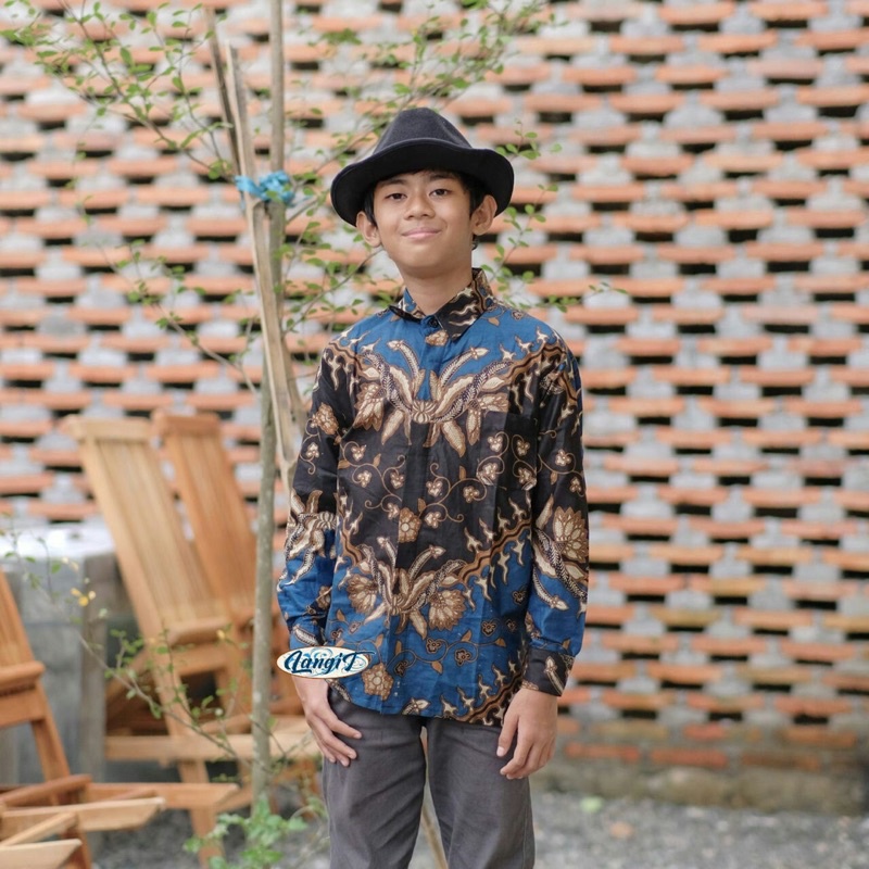 (BISA COD) KEMEJA BATIK ANAK LAKI-LAKI | baju batik anak laki-laki lengan panjang bisa buat seragam sekolah hari batik Batik Anak Cowok Kemeja anak Baju Anak Usia 5-12tahun