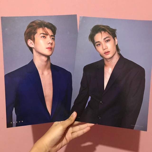 EXO SEASON GREETING 2019 A4 POSTER SEHUN & KAI