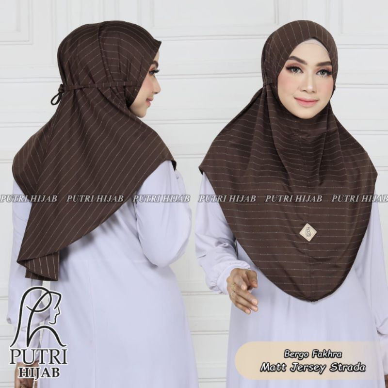 Jilbab Khimar Bergo Simple Fakhra Ori Putri Hijab