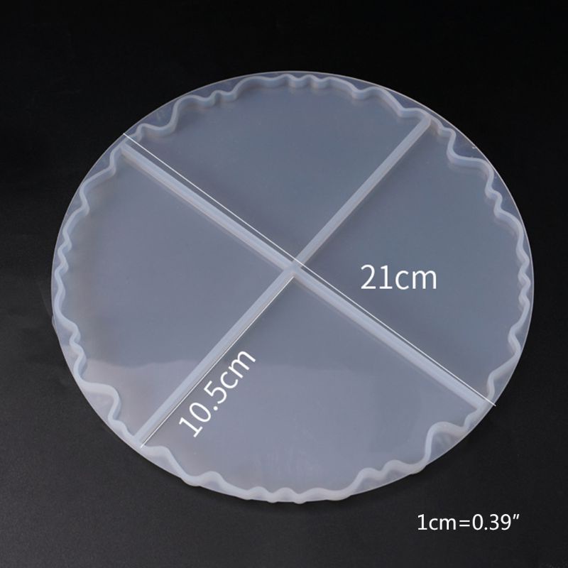 SIY  2 Pcs/Set Crystal Epoxy Resin Mold Coaster Casting Silicone Mould Handmade DIY