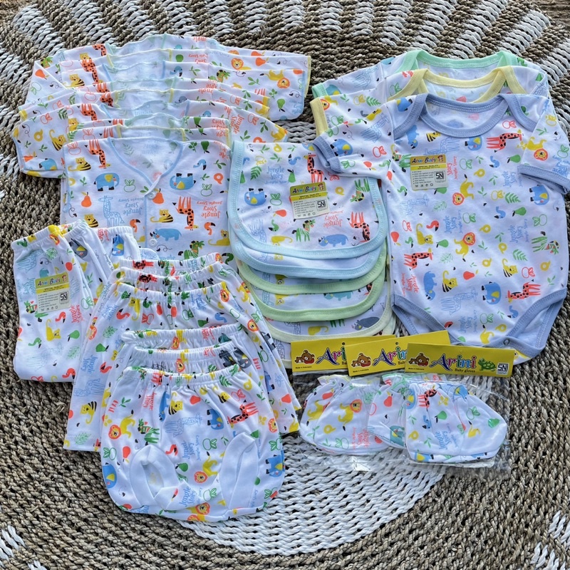 PROMO 7.7 30 PCS Baju Bayi Celana Bayi Hampers Lahiran Bayi Baju Bayi Baru Lahir Baju Bayi Newborn Sarung Tangan Bayi Popok Bayi Jumper Bayi DNW BABY