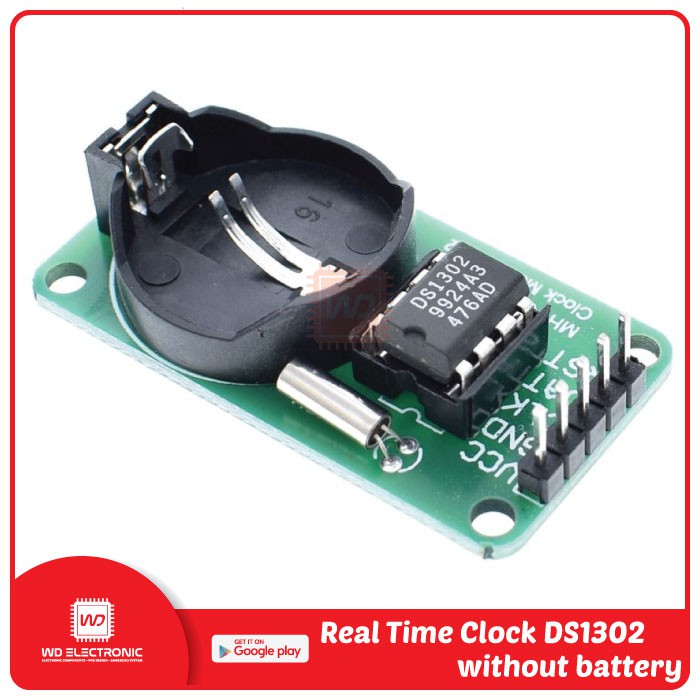 DS1302 RTC DS13202 REAL TIME CLOCK DS1302 MODULE DS1302 TANPA BATERAI