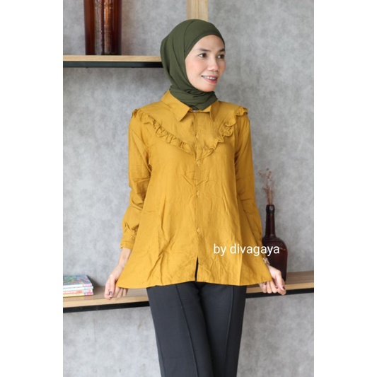 NOLA BLOUSE HITAM PUTIH