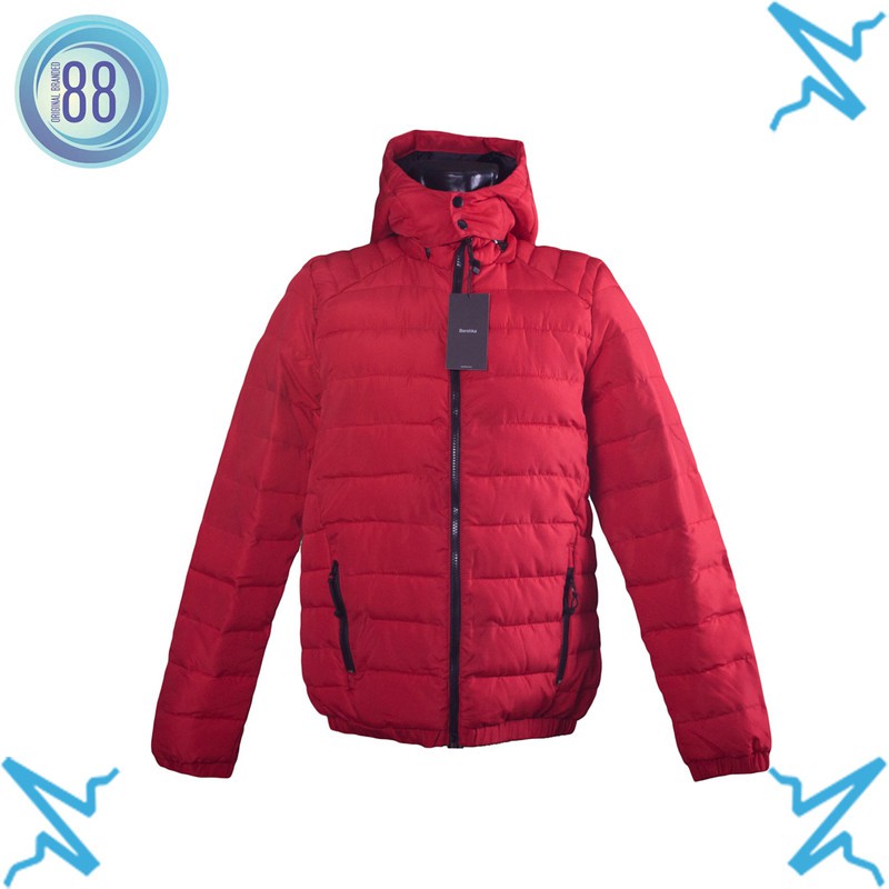 JAKET BERSHKA RED JACKET WINTER JAKET MUSIM DINGIN OBD BK05
