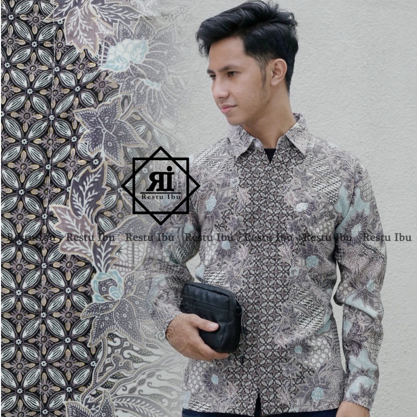 Kemeja batik motif aurel / kemeja pesta / kemeja kantor / hem  formal / kondangan / lamaran