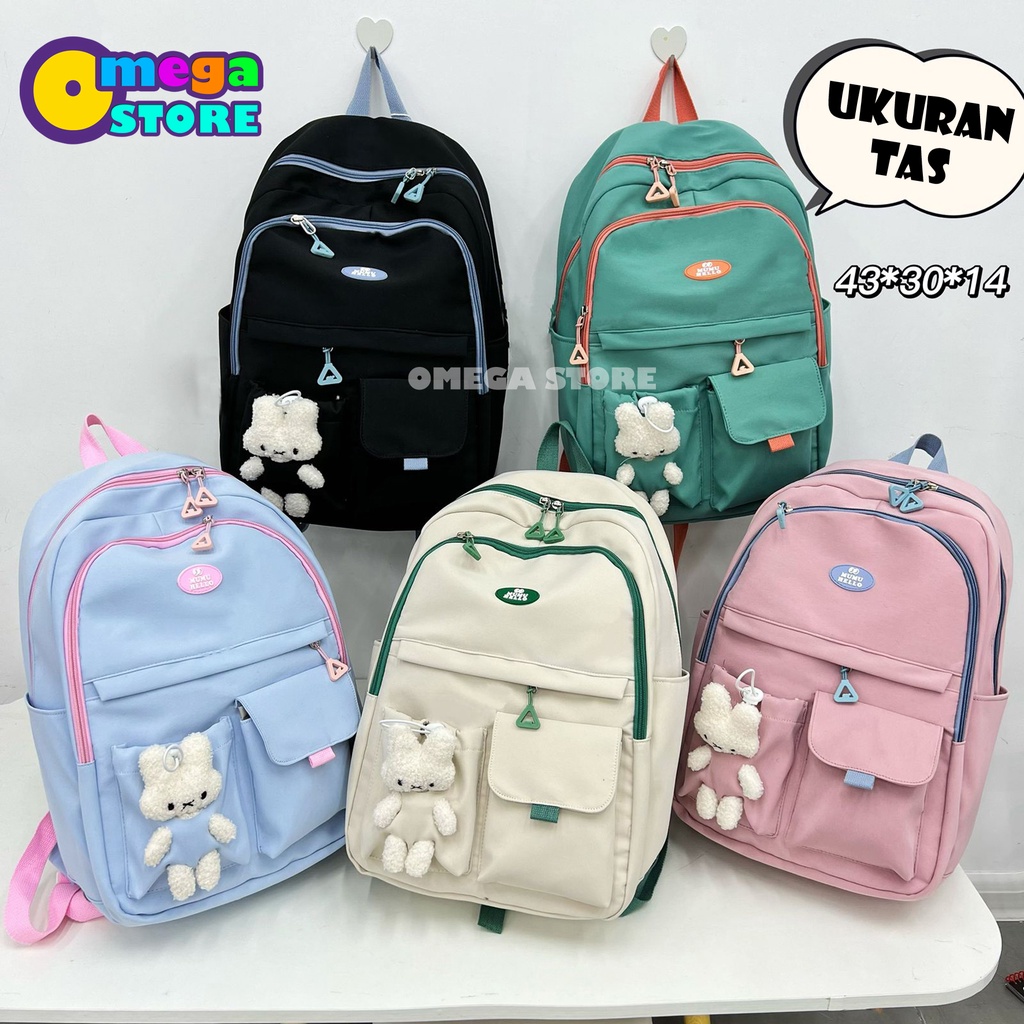 [O&amp;S] Tas Ransel Anak Sekolah Wanita Boneka Beruang Korea Fashion-OS269