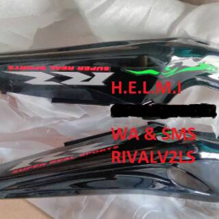 Body Belakang Ninja  150 RR  New Hitam Stiker  Hijau Batik 