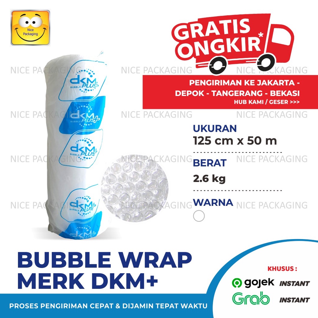 

[DKM] Plastik bubble uk125cm x 50Mtr Cover Biru