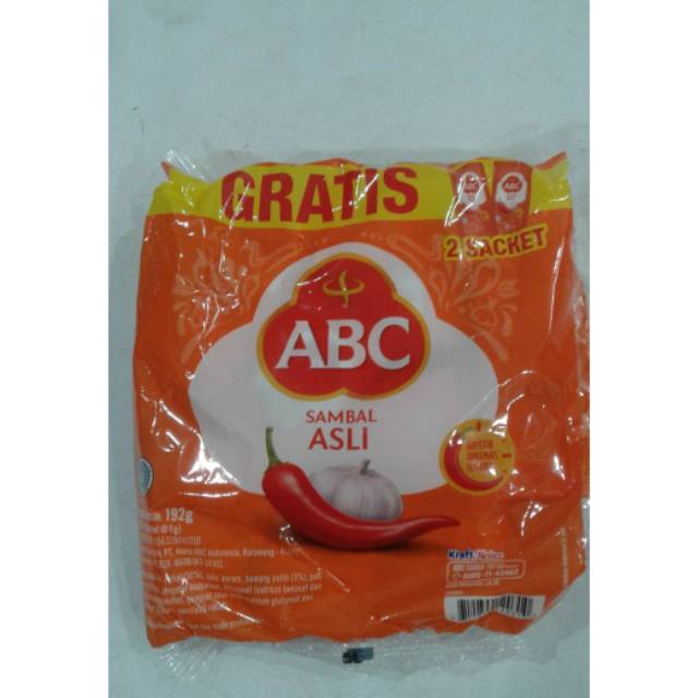 

Abc Saos Cabe Asli sachet 24 sachet