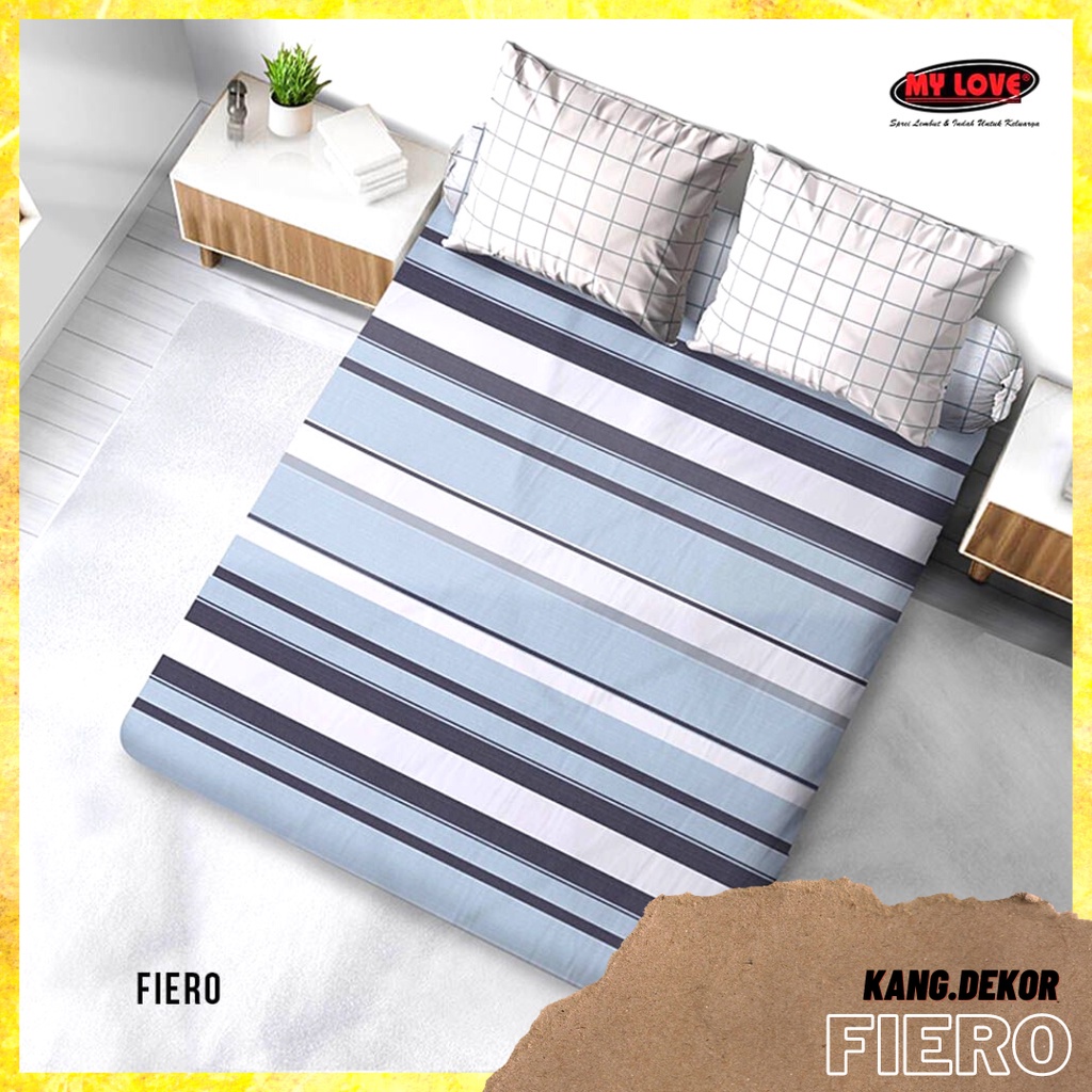 Sprei My Love Motif FIERO 180X200 King NO 1 Tinggi 30 cm MyLove Terbaru Seprai Katun Tebal Murah Sprei Cantik Seprei Aesthetic Sprei Lokal Murah Dekorasi Perlengkapan Ruangan Kamar Tidur Big Collection