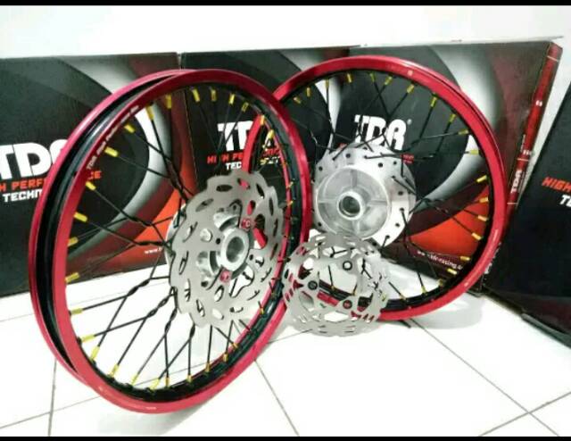 Velg tdr satria fu 150 vixion new old satu paket siap pakai - velg tdr ring 17 plus rakit plintir