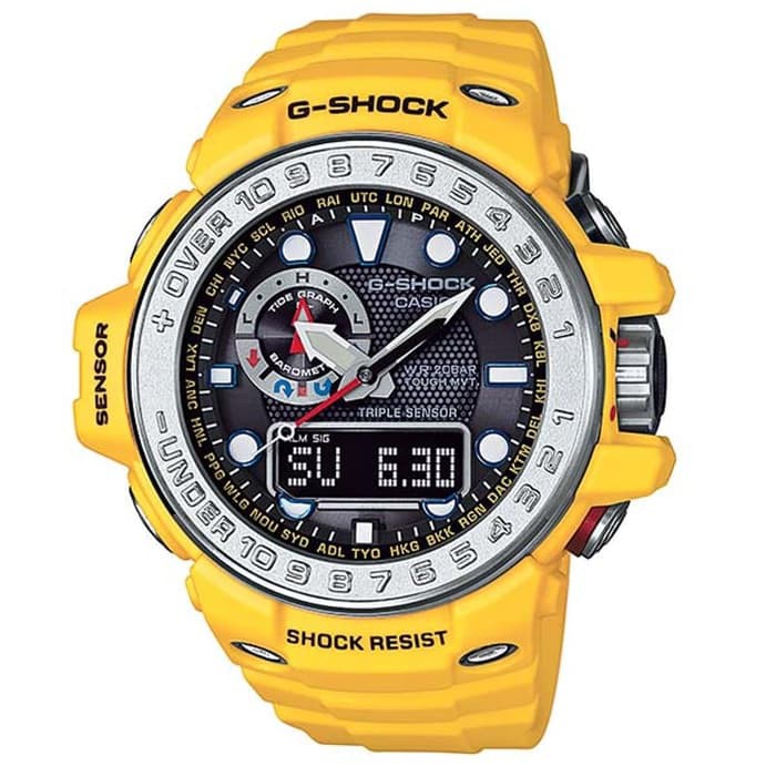 Casio G-Shock GulfMaster GWN-1000-9ADR - Jam Tangan Pria - Kuning