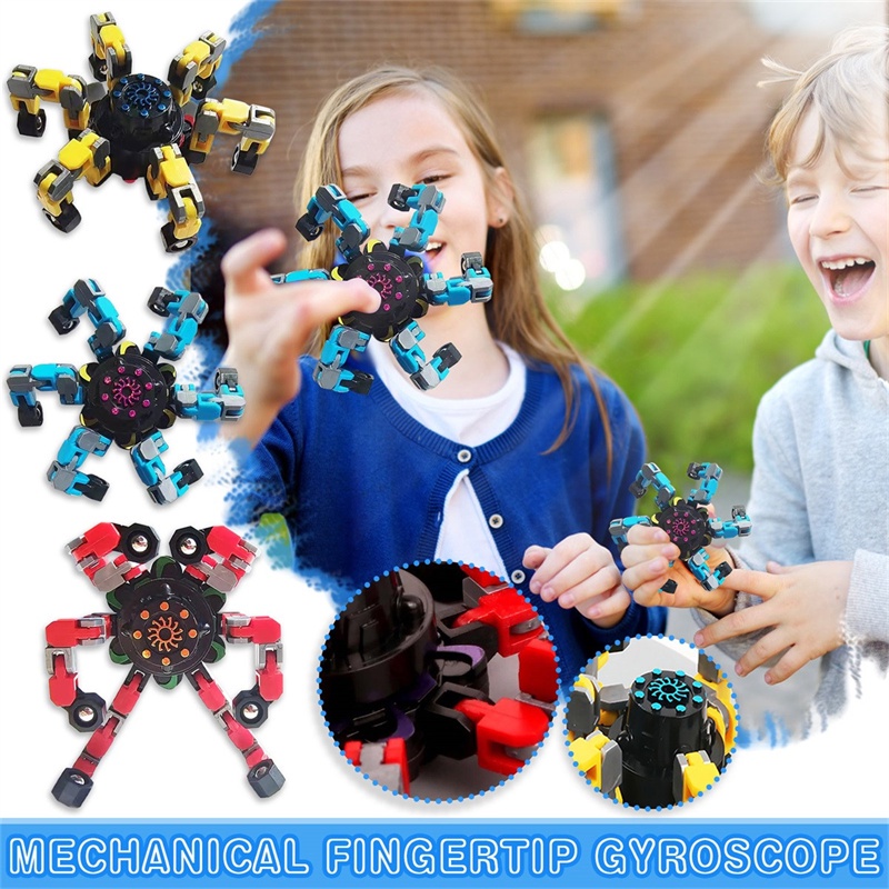 DIY Deformed Fidget Spinner Chain Toys For Children Antistress Hand Spinner Vent Toys Adult Stress Relief Sensory Gyro Gift