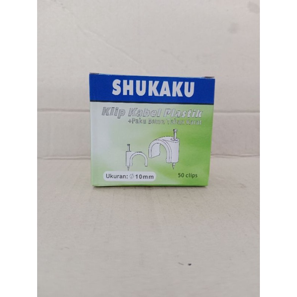 Klem Kabel 10mm Shukaku / Listrik / Paku Beton Klip