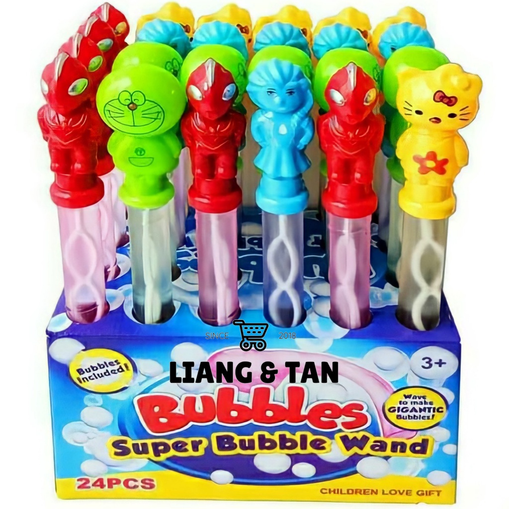 ( TANPA SABUN BUBBLE / SET BOTOL DAN PIPA BUBBLE 5 SHOT KEPALA LUBANG ) PROMO Mainan Anak Gelembung 