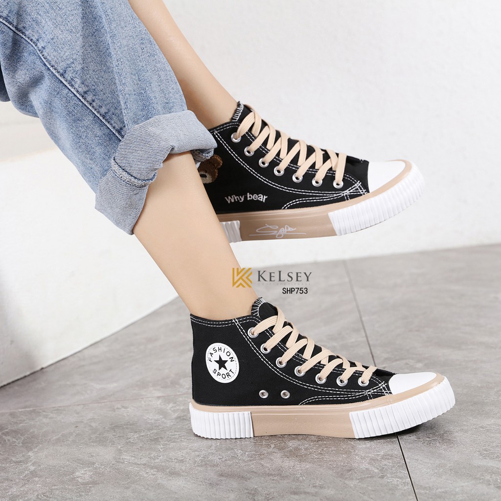 Kelsey Sepatu Sneakers Kanvas Wanita / Sepatu Anak Kerja Wanita SHP753