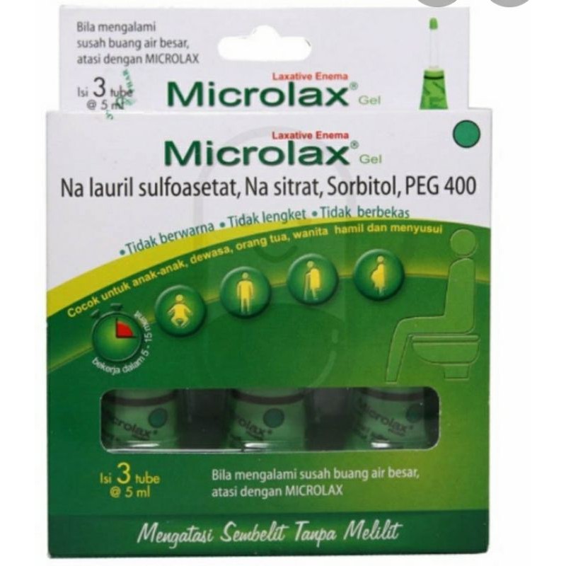 Microlax gel per PCS/biji tanpa packing( diambil dari 3s)