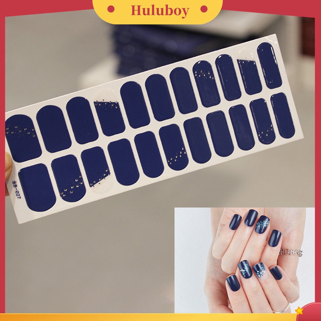 Huluboy Huluboy♡ 22pcs Stiker Kuku Mini DIY Untuk Salon
