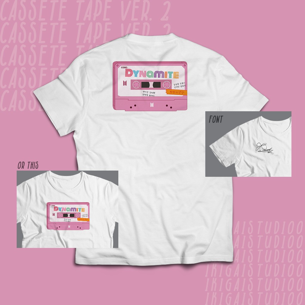 BTS/NCT/DAY6/SKZ  Cassette Tape Ver. 2 Kaos / Tee / T-shirt [ VOL. 2 ]