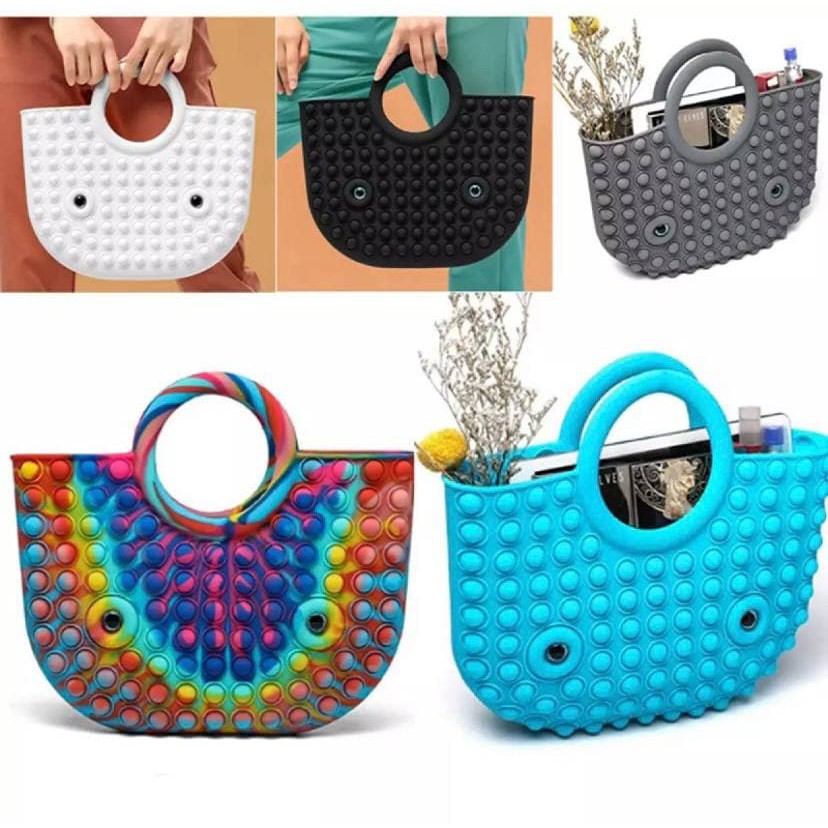 Tas Pop It Sultan Ratu Queen Bag Jumbo Fidget Toys Viral Tiktok 2022