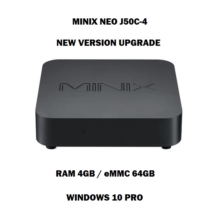 AKN88 - MINIX J50C-4-64 Mini PC- Intel J500C RAM 4GB ROM 64GB - Windows 10 Pro