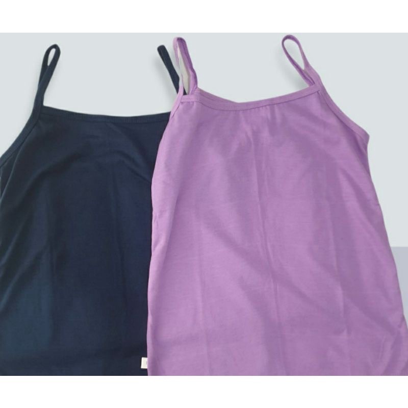 TANK TOP | SINGLET | TANK TOP TALI|SALE MURAH 1 KG MUAT 12PC | BAHAN SPANDEK FIT  L-Ungu