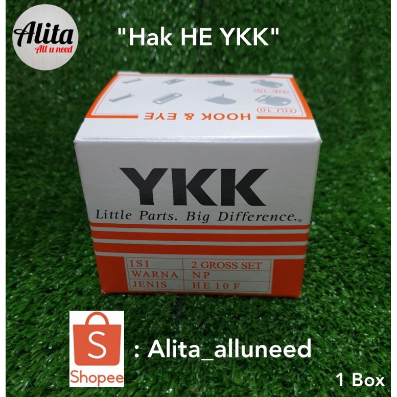 kancing Hak HE YKK ORIGINAL (1 box)