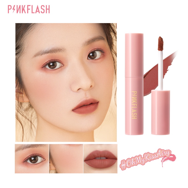 PINKFLASH Air Matte Liquid Lipstick Waterproof Lip &amp; Cheek Tint Double Use Cruel