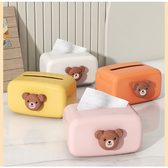 HomiHomi Kotak Tissue Box Organizer Tempat Wadah Tisu - KT006