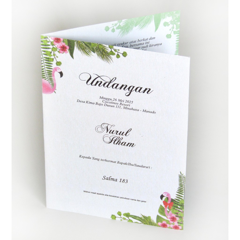 Undangan Pernikahan Desain Salma 183 Shopee Indonesia