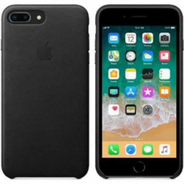 Leather Case Casing Cover iPhone 8 Plus +