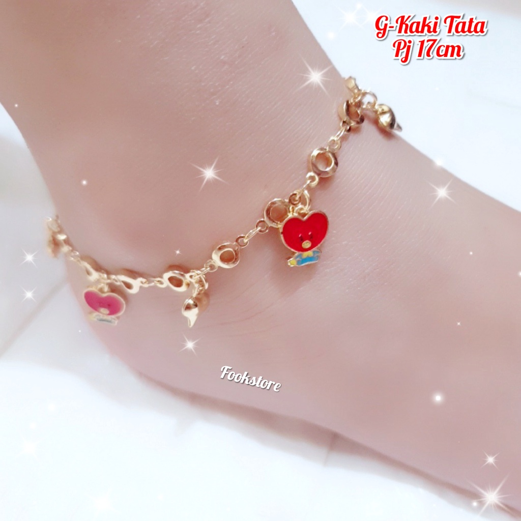 GELANG KAKI ANAK XUPING KARTUN BT21 KOREA/ UNTK 2-4 THN