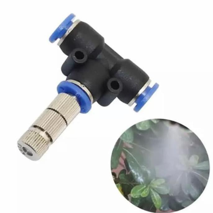 Nozzle Tee 6Mm Spray Kabut / Nozzle Embun Set 
