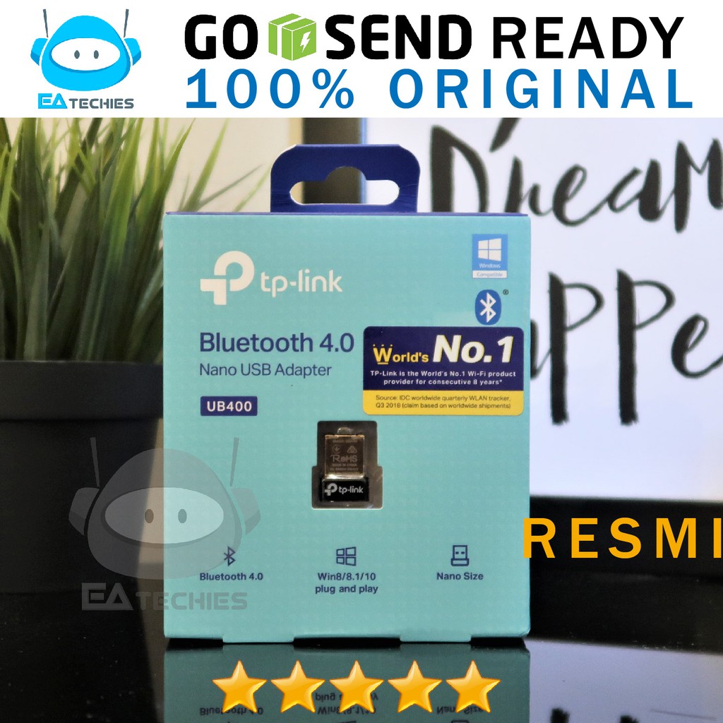 TP-LINK UB400 Bluetooth Dongle 4.0 USB Adapter / TPLINK TP LINK BT V4.0 Versi 4 Blututh Blutut